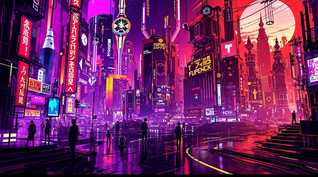 同人创作分享:暗夜行者赛博朋克风格插画合集 同人创作分享:暗夜行者赛博朋克风格插画合集 - 蛙漫热议话题